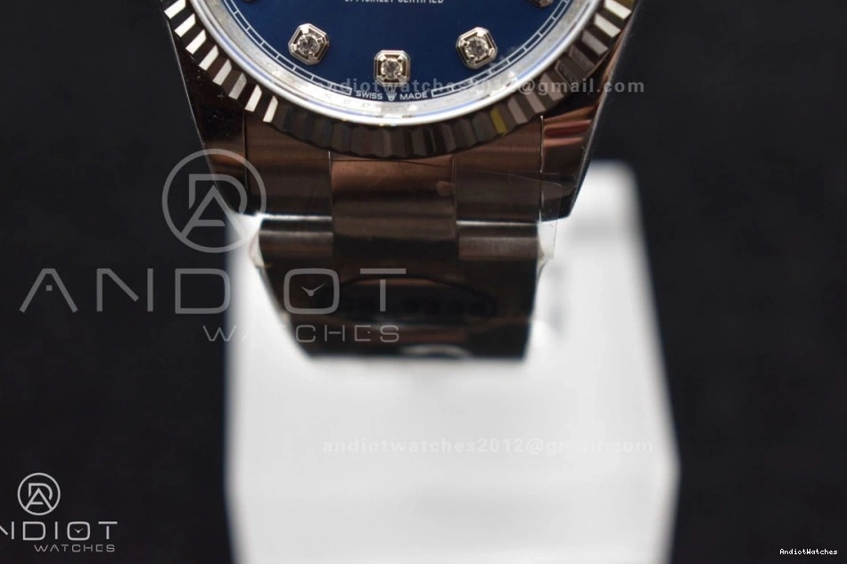 Steel DateJust DIWF 904L MultiPurpose Best SA Blue 1:1 Oyster Edition Diamonds Bracelet 403 on 36 Dial 1006